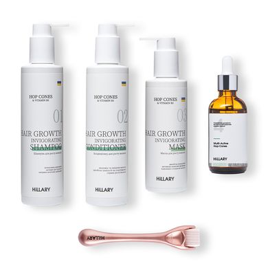 Mesoscooter for the scalp + Complex for hair growth Hop Cones & B5 Hair Growth Invigorating