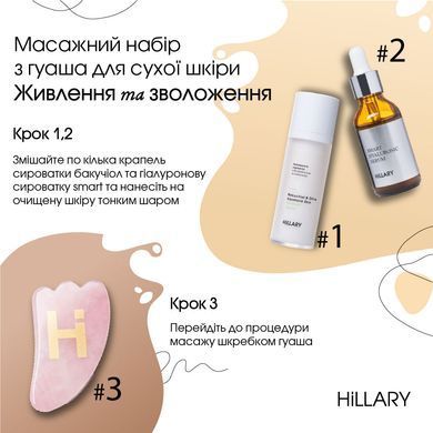 Масажний набір з гуаша для сухої шкіри Живлення та зволоження - фото №1
