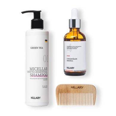 Concentrate Serenoa Hair Serum + Green Tea Phyto-essential Shampoo & Comb