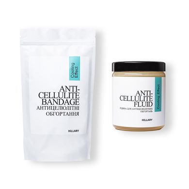 Anti-cellulite wraps + liquid with a cooling effect Hillary Anti-cellulite Cooling Effect (6 procedures)