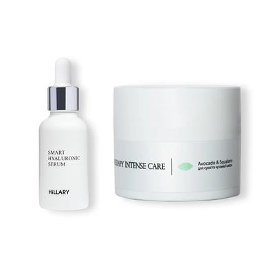 Hyaluronic serum Smart Hyaluronic + Cream for dry and sensitive skin Avocado & Squalane