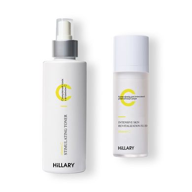 Cream-fluid for intensive skin revitalization + Stimulating tonic with vitamin C Hillary Vitamin C