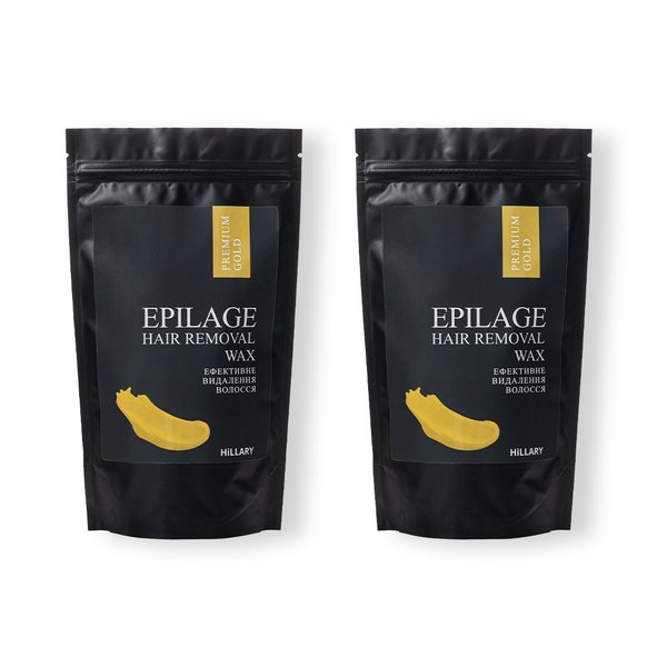 Гранули для епіляції Hillary Epilage Premium Gold, 100 г + Гранули для епіляції Hillary Epilage Premium Gold, 100 г - фото №1