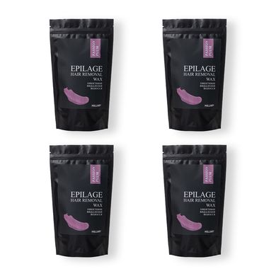 Set Granules for hair removal Hillary Epilage Passion Plum, 100 g (4 pack)