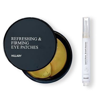 Refreshing Strengthening Vitamin C Patches + Peptide Booster Serum for Lash & Brow Growth