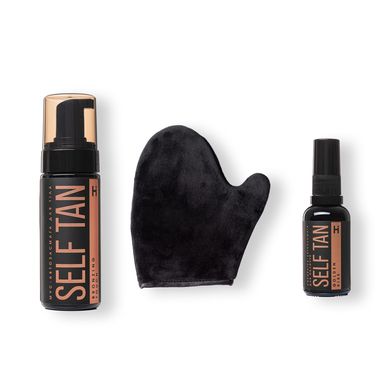 Complex for self-tanning of the face and body Hillary Self Tan + Glove-applicator