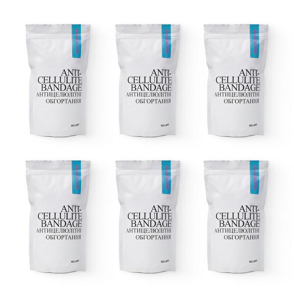 Курс антицелюлітних моделюючих обгортань з Ніацинамідом Hillary Niacinamide Cold Slim (6 уп.) - фото №1