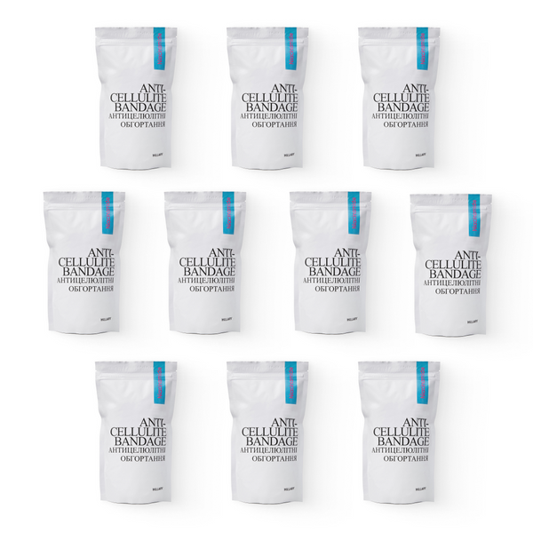 Комплекс антицелюлітних моделюючих обгортань з Ніацинамідом Hillary Niacinamide Cold Slim (10 уп.) - фото №1