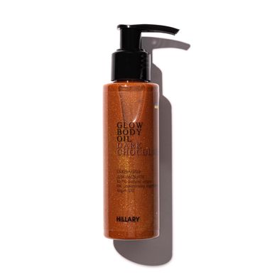 Hillary Dark Chocolate Glow Body Oil, 100 ml