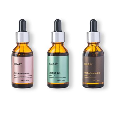 Set of natural oils for face and hair Natural Oil Trio