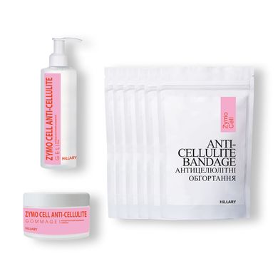 Course for anti-cellulite care at home with the enzyme anti-cellulite complex Hillary Zymo Cell