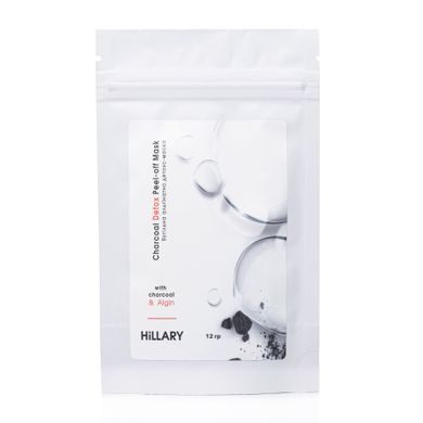 Пробник Угольная альгинатная детокс-маска Hillary Charcoal Detox Peel-off Mask, 12 г - фото №1